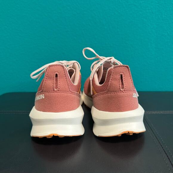 Salomon Ortholite Pink & Orange Women's Laced Hiking Sneakers Women's 7 - Picture 4 of 10